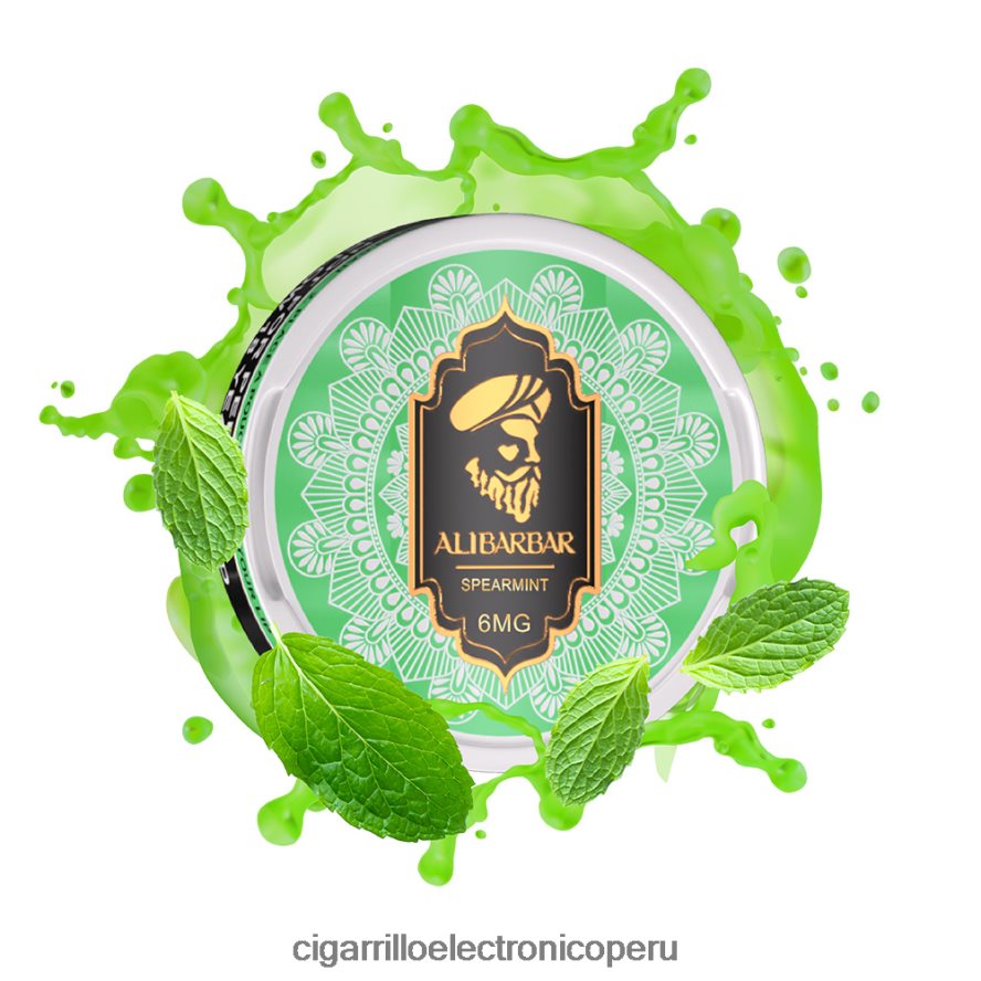 cigarrillo electrónico vuse go | 6H04FF56 menta verde ALIBARBAR bolsa de nicotina