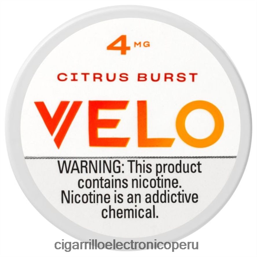 cigarrillo electrónico sin nicotina | 6H04FF35 explosión de cítricos VELO bolsa de nicotina 4 mg