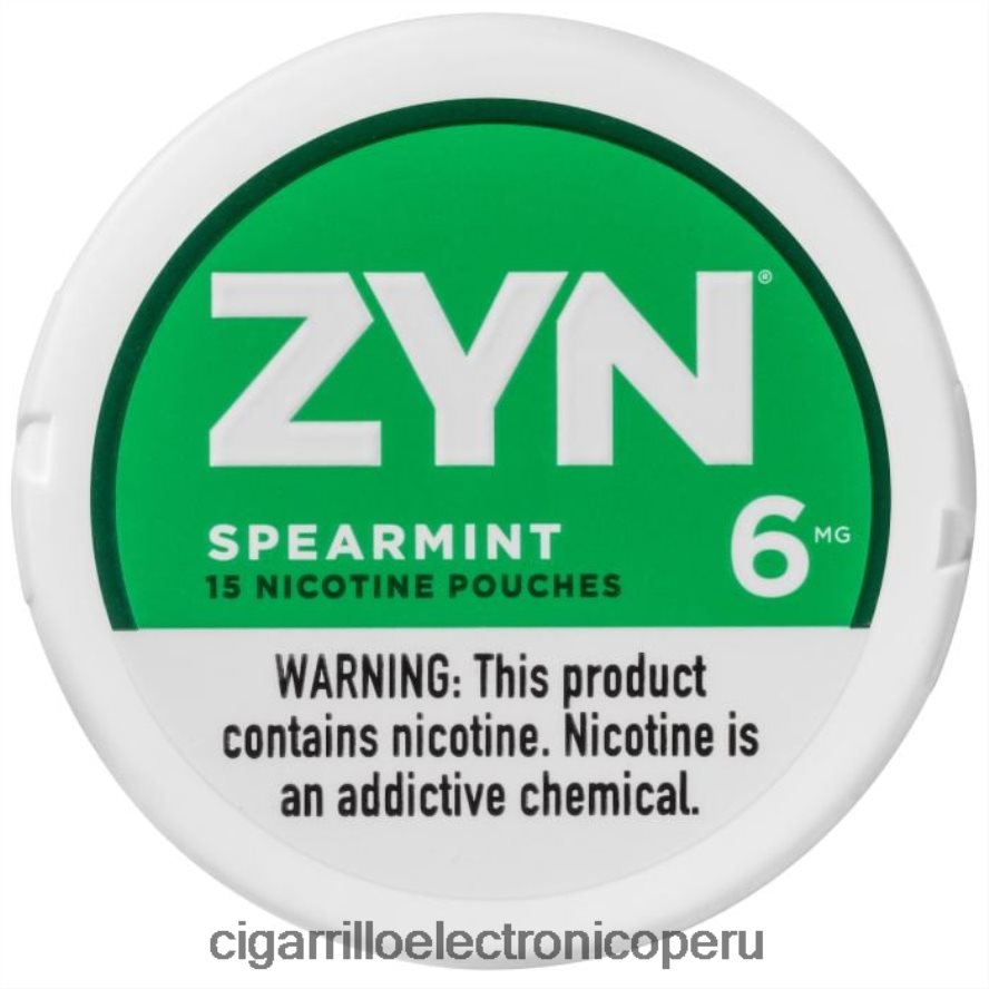 cigarrillo electrónico sin nicotina | 6H04FF15 menta verde ZYN bolsa de nicotina 6 mg