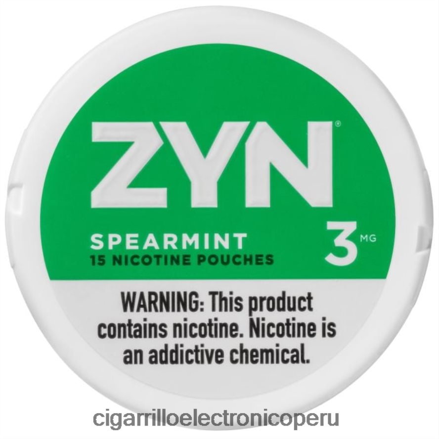 cigarrillo electrónico sin nicotina | 6H04FF25 menta verde ZYN bolsa de nicotina 3 mg