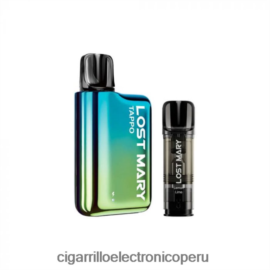 cigarrillo electrónico vuse go | 6H04FF436 azul verde x lima limón LOST MARY Tappo kit de vapeo pod