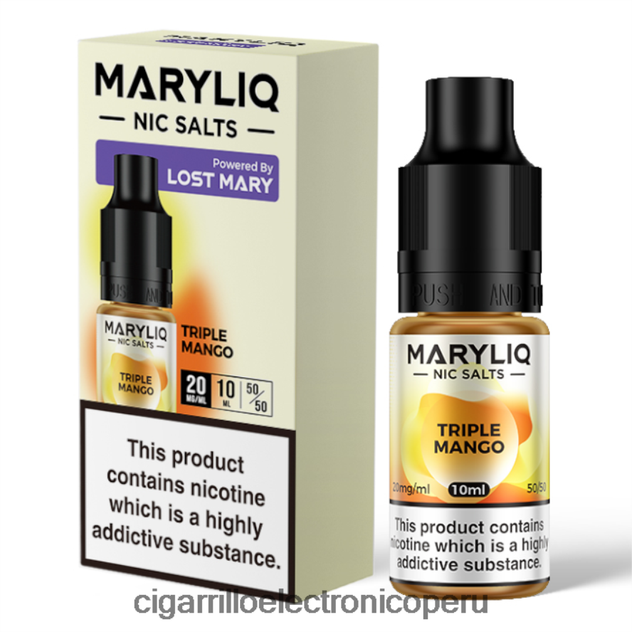 cigarrillo electronico Peru | 6H04FF459 mango triple LOST MARY MARYLIQ sales nic - 10ml - 20mg