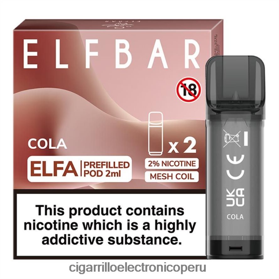 cigarrillo electronico Peru | 6H04FF319 reajuste salarial ELFBAR Elfa cápsula precargada - 2 ml - 20 mg (paquete de 2)