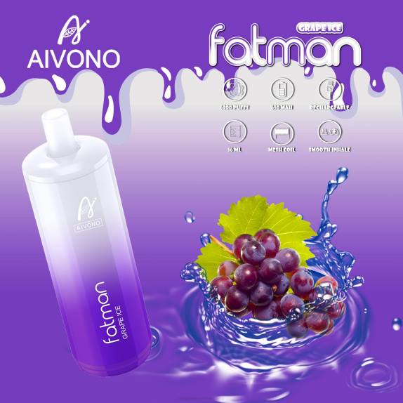 Cigarrillo Electrónico Precio - Aivono FATMAN 6800 hielo de uva F62824