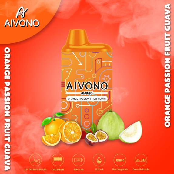 Cigarrillo Electrónico Precio - Aivono AIM MAGIC cigarrillo de caja de 5800 bocas naranja maracuyá guayaba F62890