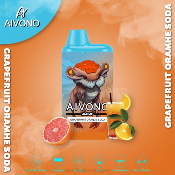 refresco de pomelo y naranja