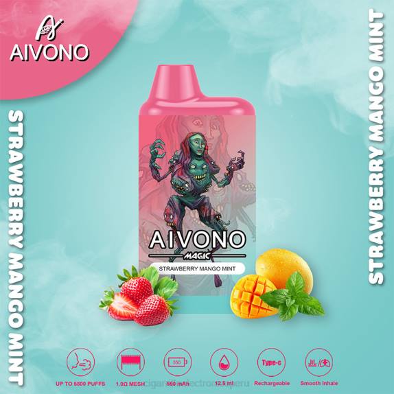 fresa mango menta