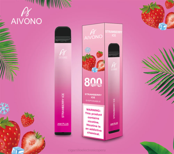 hielo de fresa