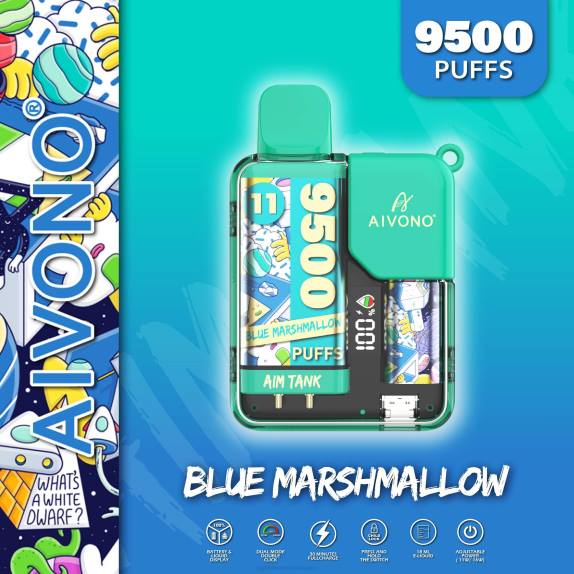 malvavisco azul