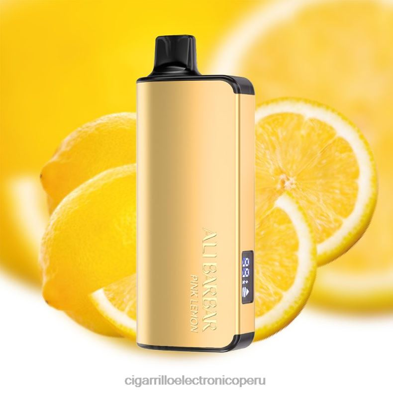 Vapeo Al Por Mayor - Alibarbar Ingot 20000 vaporizadores desechables limon rosa 0ND2840