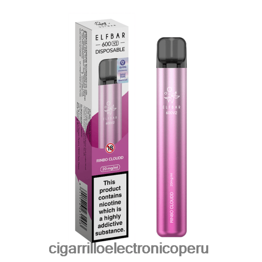 cigarrillo electrónico precio | 6H04FF293 Rinbo nublado ELFBAR 600V2 20 mg