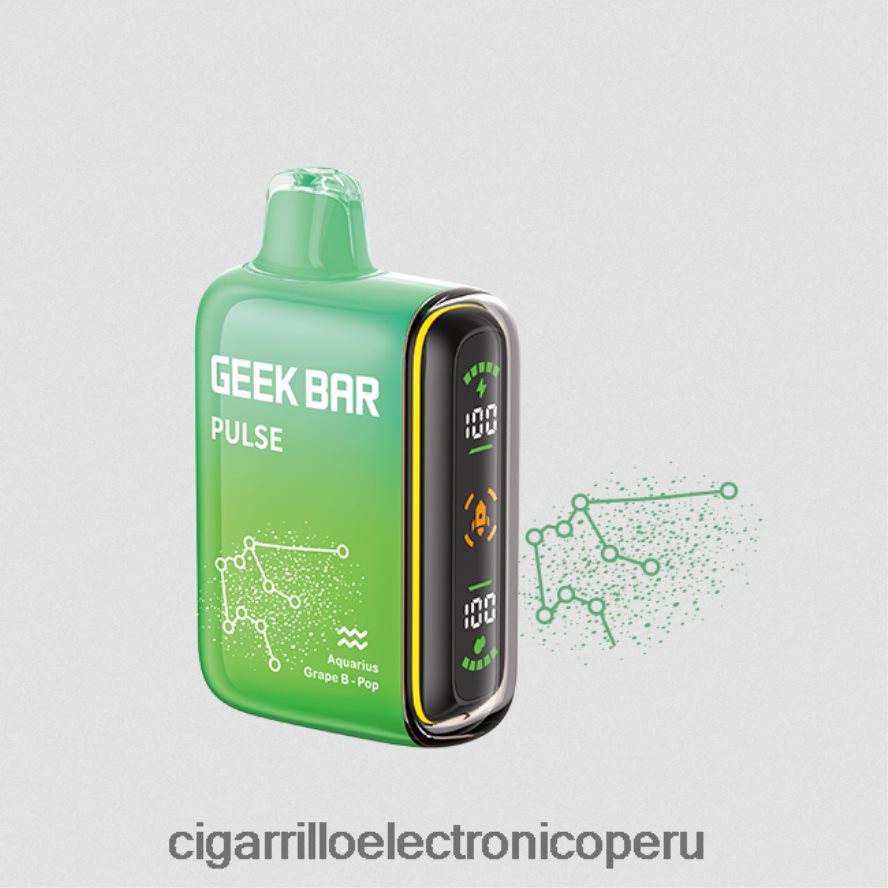 cigarrillo electrónico recargable | 6H04FF71 pop de golpe de uva GEEK BAR Pulse edición zodiac 7500 inhalaciones/15000 inhalaciones