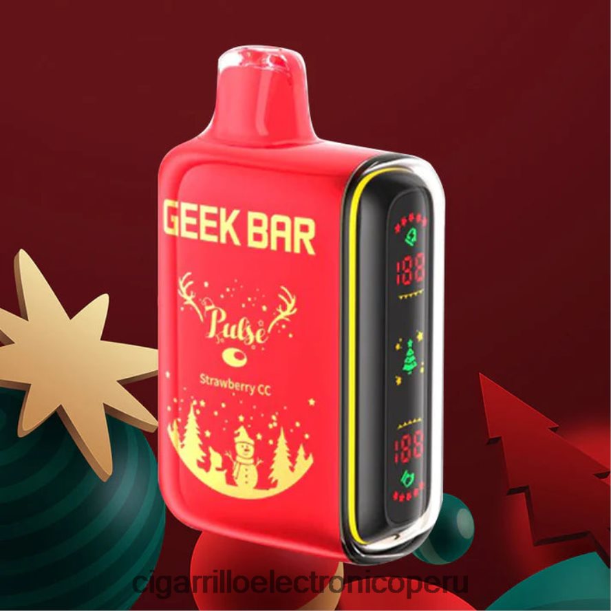 cigarrillo electrónico vuse go | 6H04FF86 fresa cc GEEK BAR Pulse edición navideña 7500 inhalaciones/15000 inhalaciones