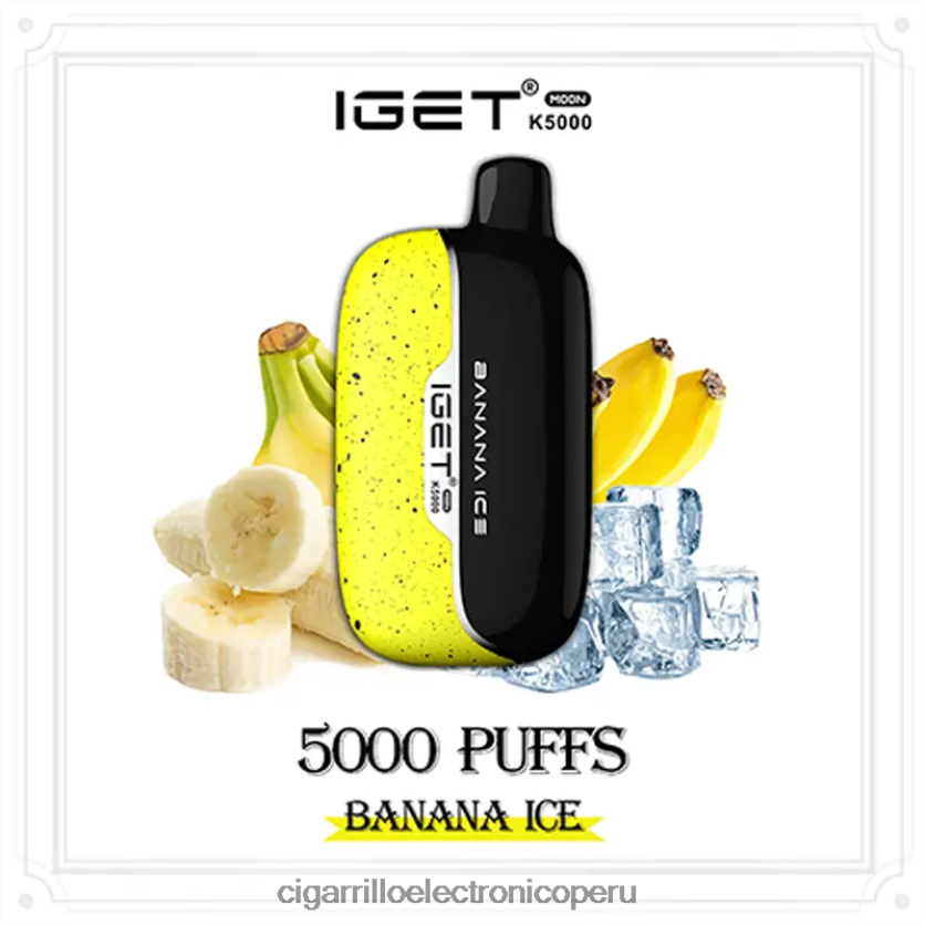 Cigarrillo Electrónico Precio Peru - IGET Moon k5000 hielo de plátano 4H008211
