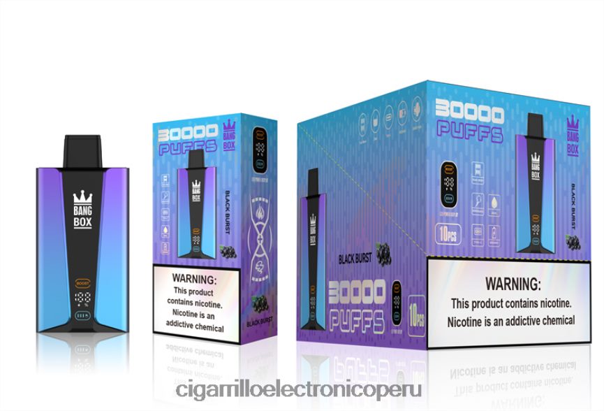 Cigarrillo Electrónico Lima Peru - Bang Box Pantalla inteligente de 30000 inhalaciones estallido negro 6H8JZJ77