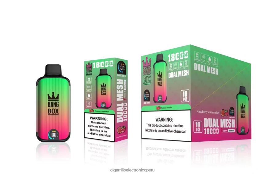 Cigarrillo Electrónico Precio - Bang Box 18000 bocanadas sandía frambuesa 6H8JZJ97