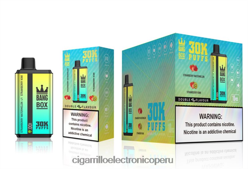 Cigarrillo Electrónico Precio - Bang Box 30000 inhalaciones de dos sabores. sandía fresa y kiwi fresa 6H8JZJ64