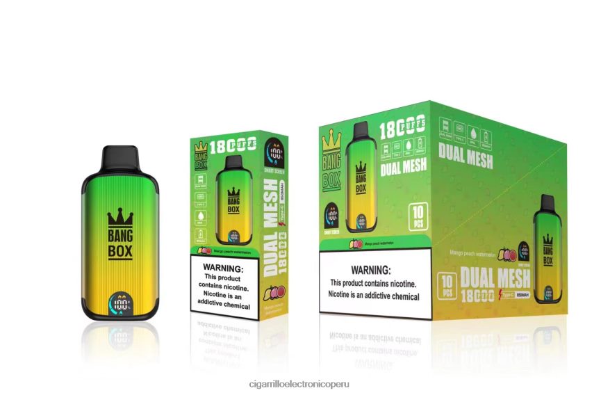 Cigarrillo Electrónico Precio Peru - Bang Box 18000 bocanadas sandia mango durazno 6H8JZJ89
