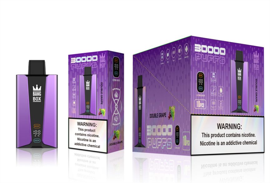 Cigarrillo Electrónico Vape - Bang Box Pantalla inteligente de 30000 inhalaciones uva doble 6H8JZJ85