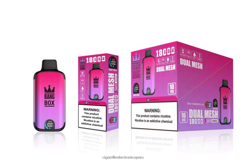 Cigarrillo Electronico Peru - Bang Box 18000 bocanadas hielo de frambuesa agria 6H8JZJ98