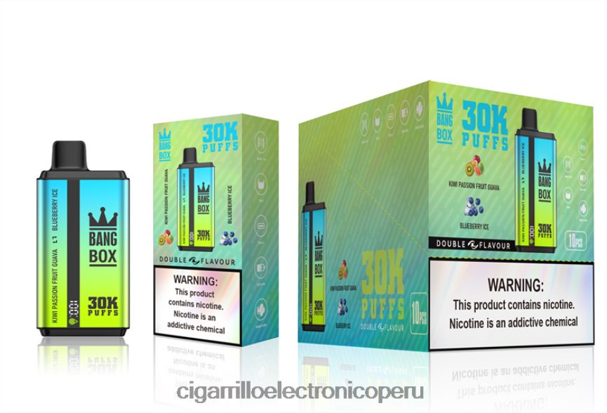Cigarrillo Electronico Peru - Bang Box 30000 inhalaciones de dos sabores. kiwi, maracuyá, guayaba y helado de arándanos 6H8JZJ65