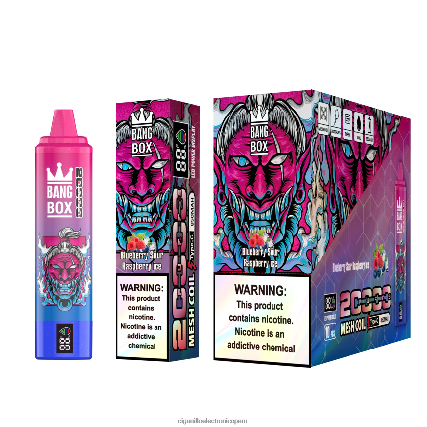 Distribuidor Vapeo Al Por Mayor - Bang Box 20000 arándano frambuesa agria hielo 6H8JZJ55