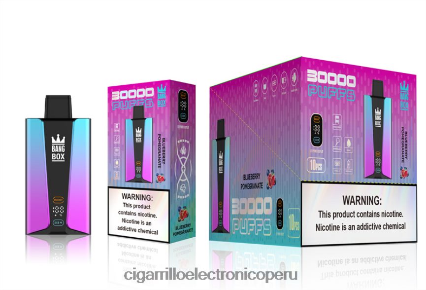 Distribuidor Vapeo Al Por Mayor - Bang Box Pantalla inteligente de 30000 inhalaciones pomgerante de arándanos 6H8JZJ80