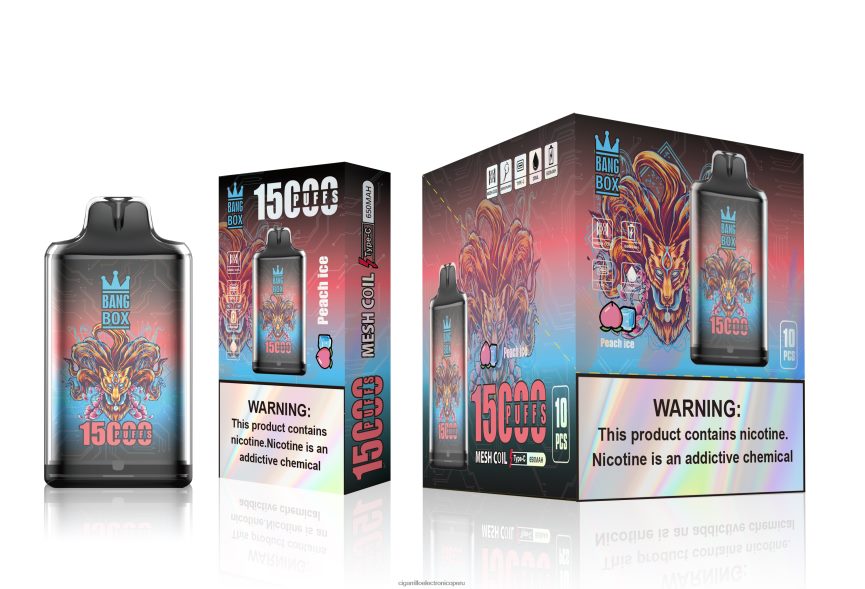 Distribuidor Vapeo Al Por Mayor - Bang Box s1-15000 bocanadas hielo de durazno 6H8JZJ102