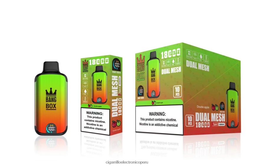 Productos De Vapeo Al Por Mayor - Bang Box 18000 bocanadas manzana doble 6H8JZJ93