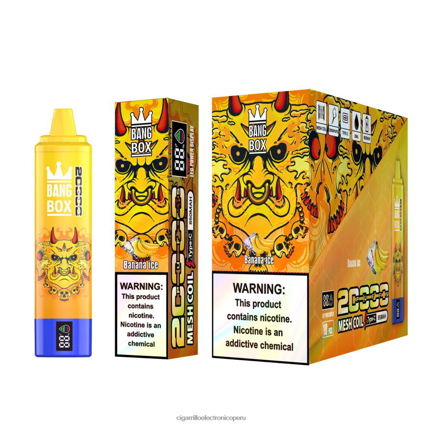Productos De Vapeo Al Por Mayor - Bang Box 20000 hielo de plátano 6H8JZJ57