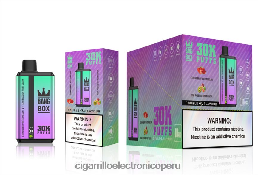 Tienda De Vapeo Al Por Mayor - Bang Box 30000 inhalaciones de dos sabores. fresa sandía y kiwi maracuyá guayaba 6H8JZJ70