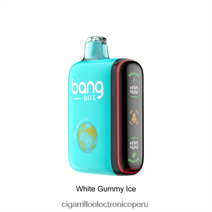Tienda De Vapeo Al Por Mayor - Bang Box Pantalla de potencia inteligente de 9000-18000 inhalaciones hielo gomoso blanco 6H8JZJ30
