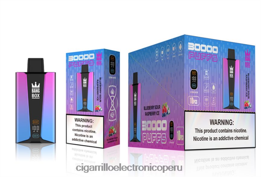 Tienda De Vapeo Al Por Mayor - Bang Box Pantalla inteligente de 30000 inhalaciones arándano frambuesa agria hielo 6H8JZJ81