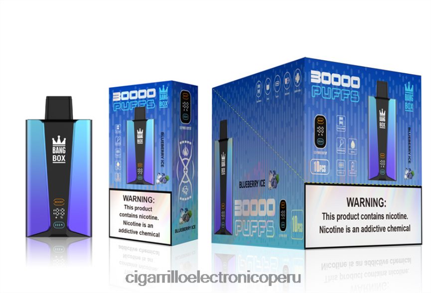 Vapeo Al Por Mayor - Bang Box Pantalla inteligente de 30000 inhalaciones hielo de arándanos 6H8JZJ79