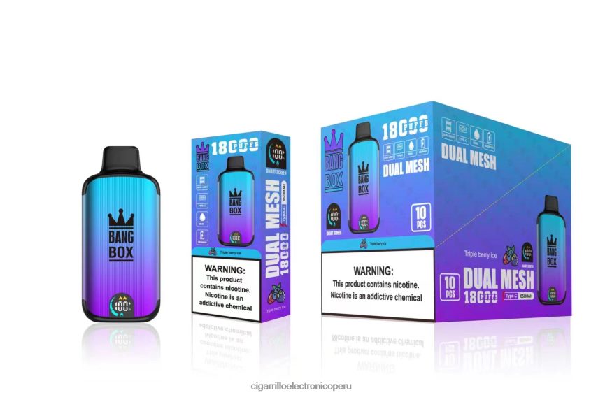 Vaporizador Desechab - Bang Box 18000 bocanadas hielo de triple baya 6H8JZJ95