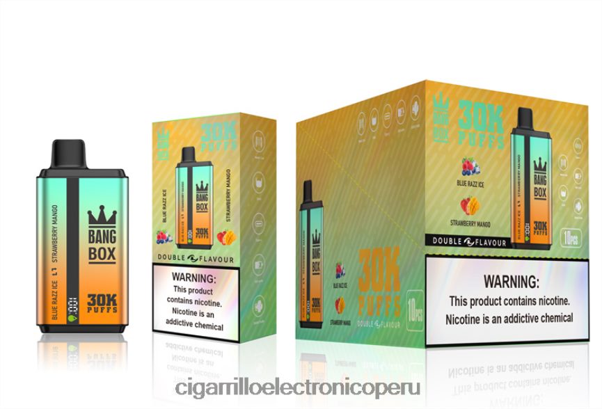 Vaporizador Desechab - Bang Box 30000 inhalaciones de dos sabores. hielo blue razz y mango fresa 6H8JZJ73