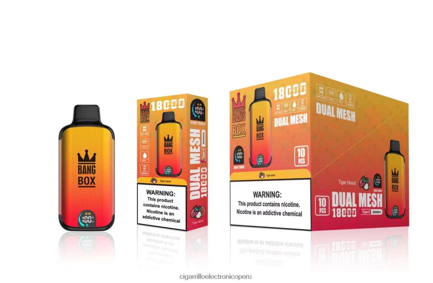 Vaporizador Desechable Por Mayor - Bang Box 18000 bocanadas sangre de tigre 6H8JZJ94
