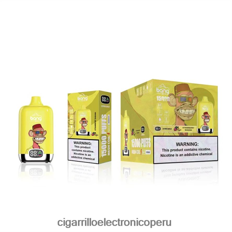 cigarrillo electrónico recargable | 6H04FF131 Fresa plátano Bang Box 15000