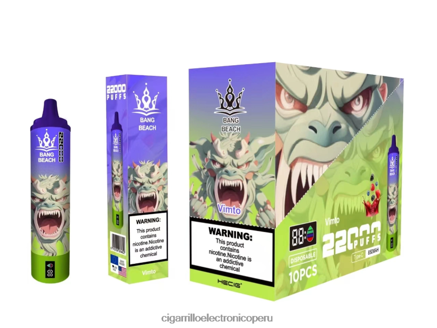 Distribuidor Vapeo Al Por Mayor - Bang Beach Pantalla inteligente de 22000 inhalaciones. vimto 6H8JZJ18