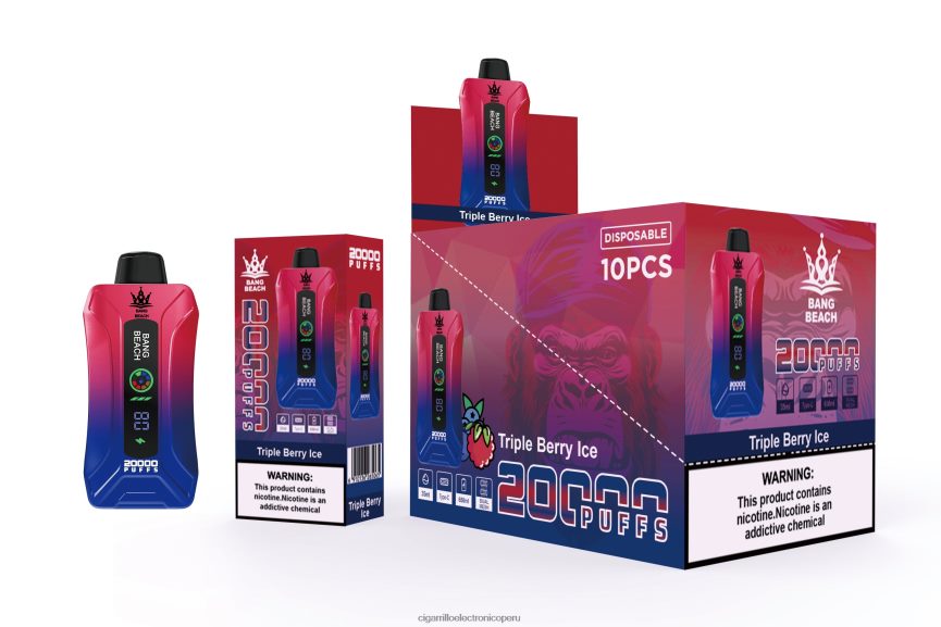 Tienda De Vapeo Al Por Mayor - Bang Beach vape elegante de la pantalla de 20000 soplos hielo de triple baya 6H8JZJ8