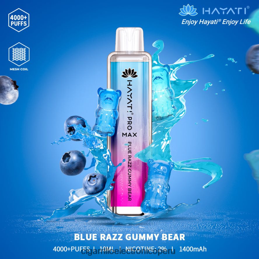 cigarrillo electrónico precio | 6H04FF183 osito de goma razz azul Hayati Pro Max 4000