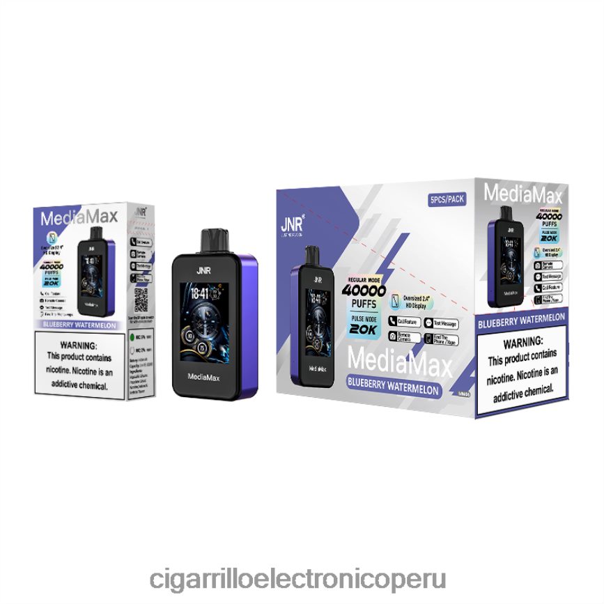 JNR MediaMax bocanada de 40k sandía de arándanos 0BVDB812 | Cigarrillo Electrónico Vape