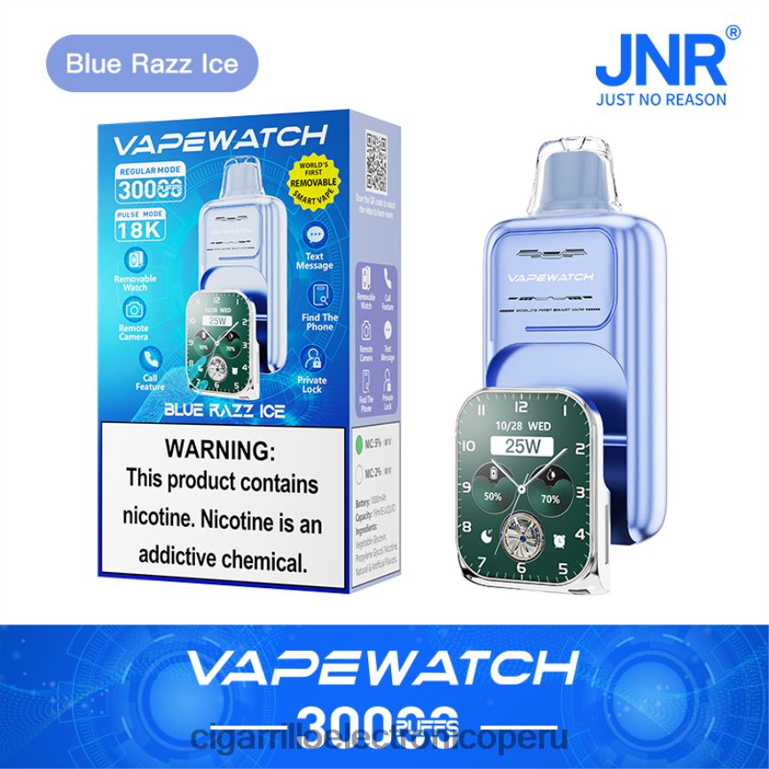 JNR reloj vapeador hielo azul 0BVDB811 | Cigarrillo Electrónico Recargable