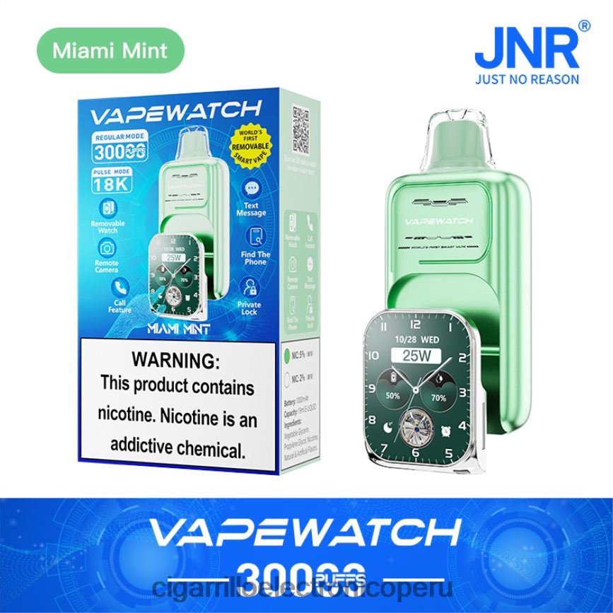 JNR reloj vapeador menta de miami 0BVDB88 | Cigarrillo Electrónico Relx