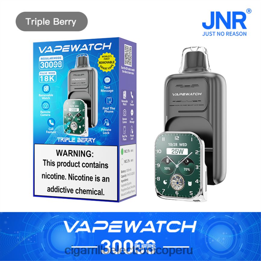 JNR reloj vapeador triple baya 0BVDB86 | Cigarrillo Electrónico Vuse Go