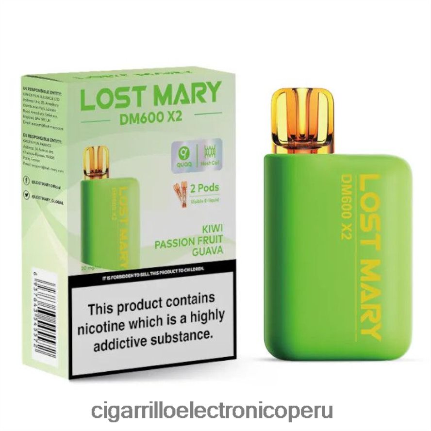 cigarrillo electrónico precio | 6H04FF473 kiwi maracuyá guayaba LOST MARY DM600 X2