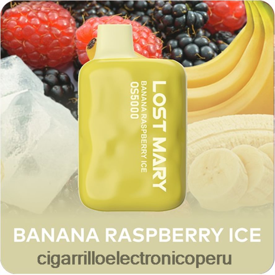 hielo de frambuesa y plátano