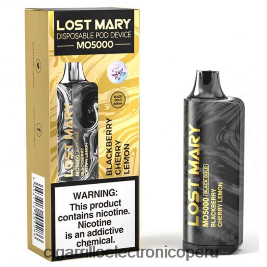 cigarrillo electrónico precio | 6H04FF343 mora cereza limón LOST MARY MO5000 oro negro 10ml