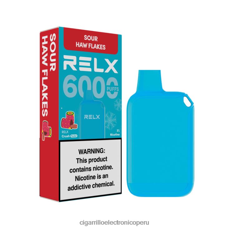 Cigarrillo Electrónico Precio Peru - hojuelas de haw amargo RELX Crush Pocket 6000 helado F8TV6216