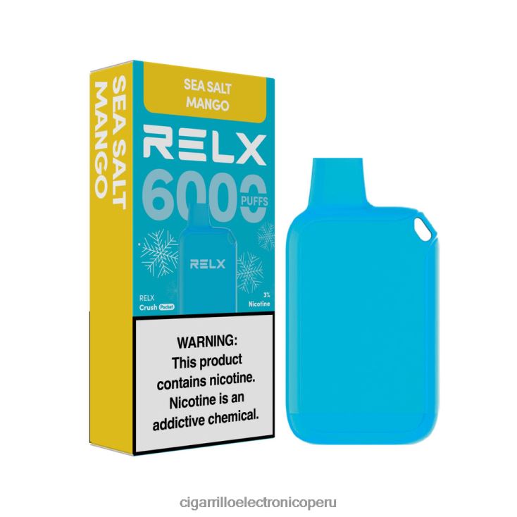 Cigarrillo Electrónico Precio - mango con sal marina RELX Crush Pocket 6000 helado F8TV6213
